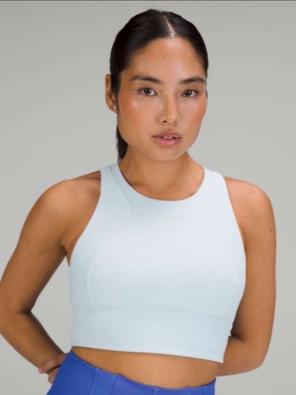 NWT/NWOT Lululemon Matching Powder Blue Tennis Set. Size 6 - Picture 7 of 10